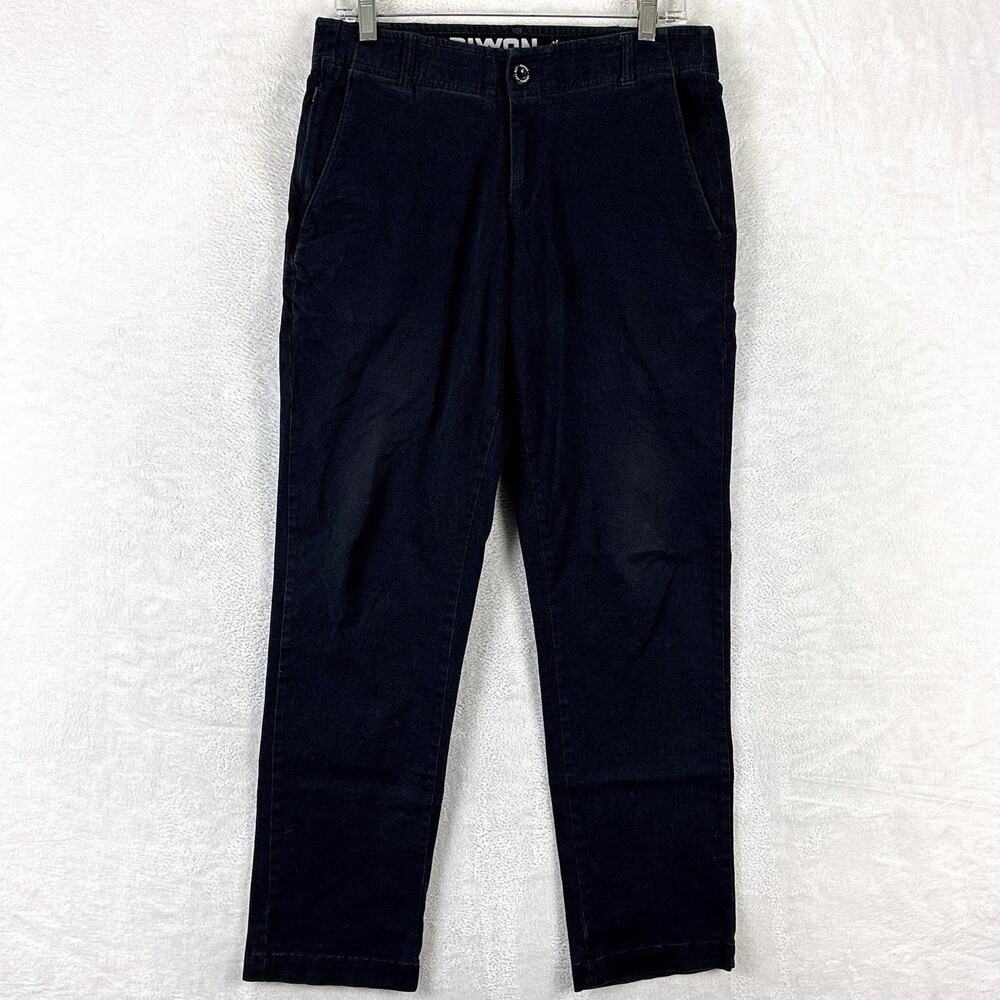 Dixxon Chino Pants Mens 30x30 Black D-Flexx Skate Grunge Preppy Classic